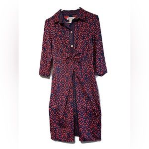 Gretchen Scott Twist & Shout dress (orange + blue)